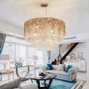 JC Crystal Cascade Chandelier