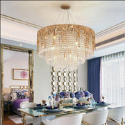 JC Lorna Crystal Cascade Chandelier