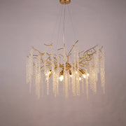 JC Lorna Crystal Raindrop Chandelier Gold Tree Branch Chandeliers