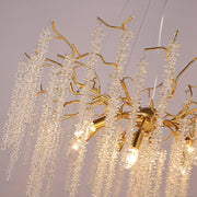 JC Lorna Crystal Raindrop Chandelier Gold Tree Branch Chandeliers