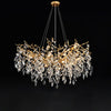 JC Lorna Gold Chandeliers Tree Branch Kitchen, Modern Crystal Chandelier