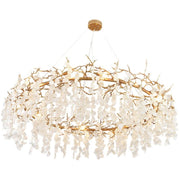 JC Lorna Round Circle Fortune Tree Branch Round Chandelier