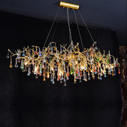 JC Lorna Teardrop Colorful Dining Branch Chandelier