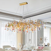 JC Lorna Teardrop Colorful Dining Branch Chandelier