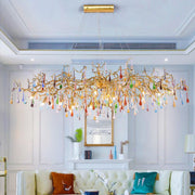 JC Lorna Teardrop Colorful Dining Branch Chandelier