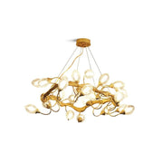 JC Lotus Brass Chandeliers