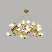 JC Lotus Brass Chandeliers