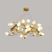 JC Lotus Brass Chandeliers