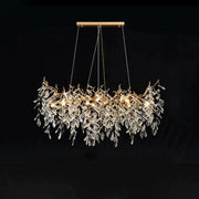 JC Lumanna Linear Gold Chandeliers Tree Branch Kitchen