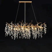 JC Lumanna Linear Gold Chandeliers Tree Branch Kitchen