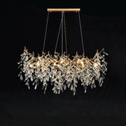 JC Lumanna Linear Gold Chandeliers Tree Branch Kitchen