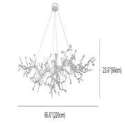 JC Luxury Flower Tree Branch Chandelier