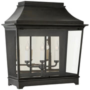 JC Bailey Classic Wide 3/4 Lantern Wall Sconce Outdoor