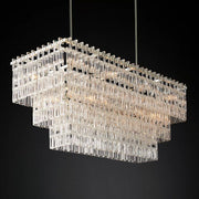 JC Marge 3-Tier Rectangular Chandelier 60"