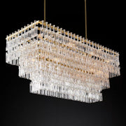 JC Marge 3-Tier Rectangular Chandelier 60"