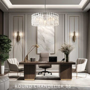 JC Margerie Modern Round Chandelier 36"