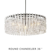 JC Margerie Modern Round Chandelier 36"