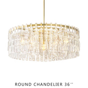 JC Margerie Modern Round Chandelier 36"