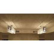 JC Fendi Modern Rectangular Crystal Chandelier