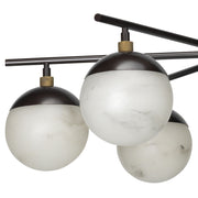 JC Alabaster Metro 6 Lights Ball Chandelier