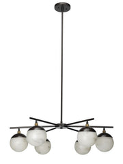 JC Alabaster Metro 6 Lights Ball Chandelier