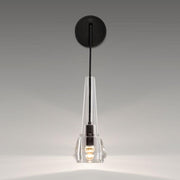 JC Microphone Lead Crystal Wall Sconce