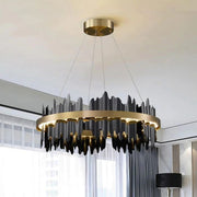 JC Hilbert Modern Round Chandelier