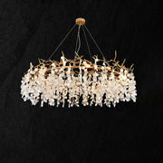 Monroe Round Circle Fortune Tree  Round Branch Chandelier - jchandelier