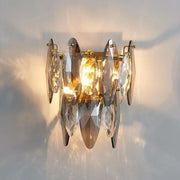 JC Multi Sided Hand Crystal Wall Sconce