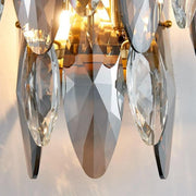 JC Multi Sided Hand Crystal Wall Sconce