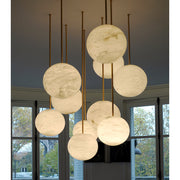 JC Alabaster Sphere Group  Pendant Chandelier,Multi Pendant Light