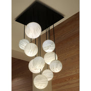 JC Alabaster Sphere Group  Pendant Chandelier,Multi Pendant Light