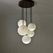 JC Alabaster Sphere Group  Pendant Chandelier,Multi Pendant Light