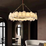 Nasile Alabaster Round Chandelier - jchandelier