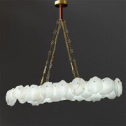 Nasile Linear Alabaster Chandelier (Chain) - jchandelier