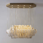 Natural Alabaster Modern Chandelier