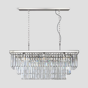 JC Rhea Crystal Rectangular Chandelier 40" 49" 61" 71"