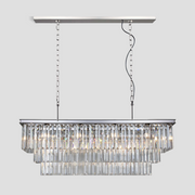 Cressida Crystal Rectangular Chandelier 40" 49" 61" 71"