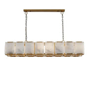 Ole Rectangle Chandelier Alabaster - jchandelier