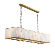 Ole Rectangle Chandelier Alabaster - jchandelier