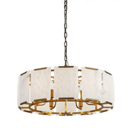 Ole Round Chandelier Alabaster - jchandelier