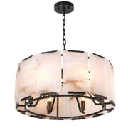 Ole Round Chandelier Alabaster - jchandelier