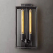 JC Belmont Outdoor Square Lantern Wall Sconce 21"