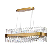 JC Monix Oval Crystal Chandelier