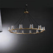 JC Kusea Series Glass Round/ Linear Chandelier