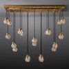 Pearls Spherical Modern Rectangular Chandelier 54”