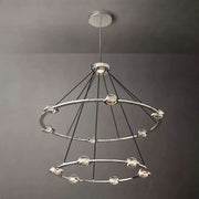 JC Newton Two-Tier Round Chandelier 48"