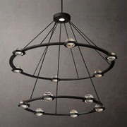 JC Newton Two-Tier Round Chandelier 48"