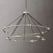 JC Newton Two-Tier Round Chandelier 60"