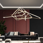 JC Primary Irregular Modern Living Room Rock Crystal Chandelier